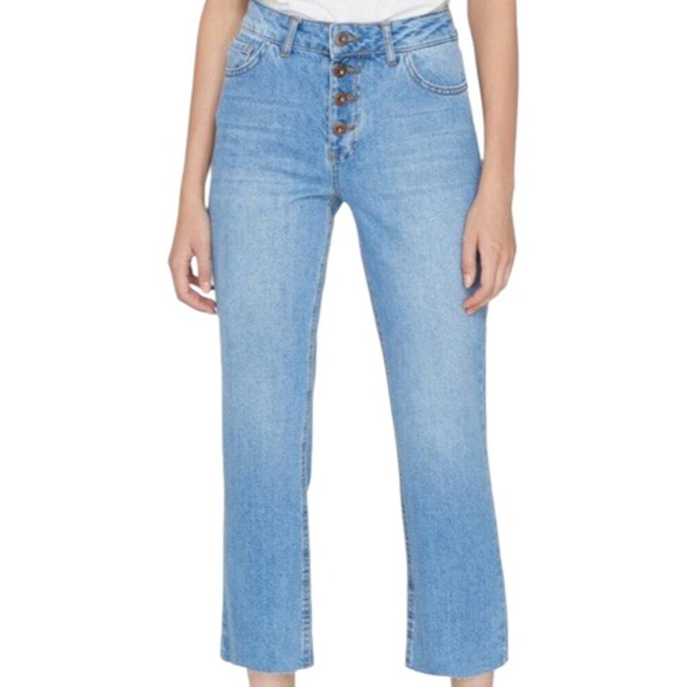 KOTON Button High Waist Light Wash Jeans 32 / 32